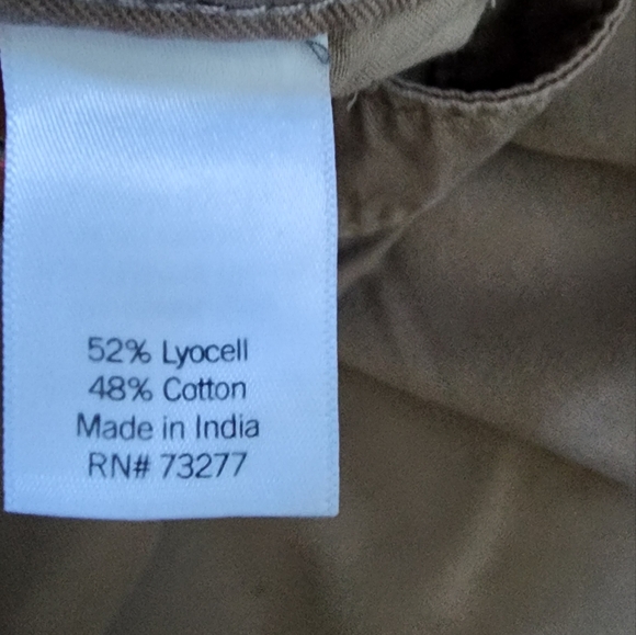 Beige wide leg high waisted pants sz large by Sonoma - Picture 3 of 6